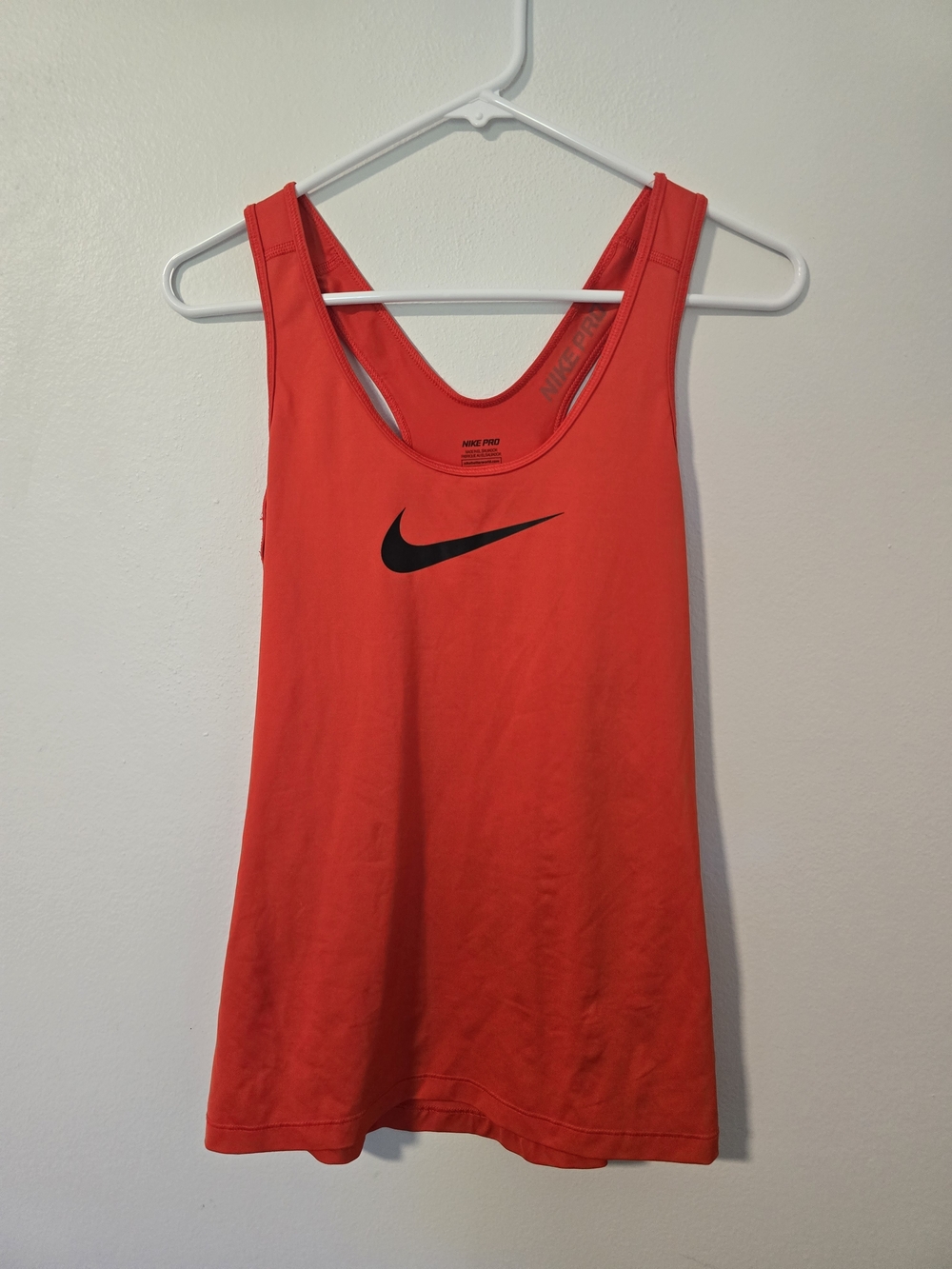 Nike Pro Dri-Fit Orange Racerback Tank Women's Medium